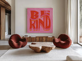 Kind Words I by Mary Urban. Shown as extra-large giant wall art in a modern living room. Available as an archival giclee rolled canvas, fine art paper, or poster print. SKU 97050a.