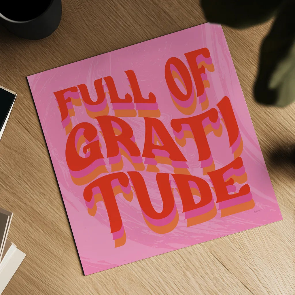 Kind Words II by Mary Urban. Shown as a detailed flat fine art print, highlighting archival giclee quality. Available as an archival giclee rolled canvas, fine art paper, or poster print. SKU 97051a.