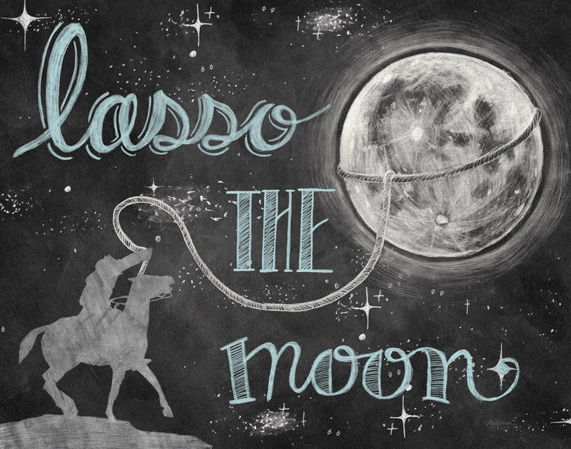 Lasso the Moon Blue Gray by Mary Urban
