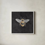 Late Summer Harvest Bee I by Mary Urban. Shown in a crisp white glass frame for a clean and minimalist style. Available as an archival giclee rolled canvas, fine art paper, or poster print. SKU 81824a.