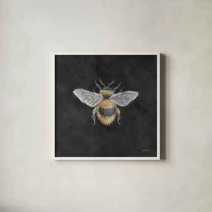 Late Summer Harvest Bee I by Mary Urban. Shown in a crisp white glass frame for a clean and minimalist style. Available as an archival giclee rolled canvas, fine art paper, or poster print. SKU 81824a.