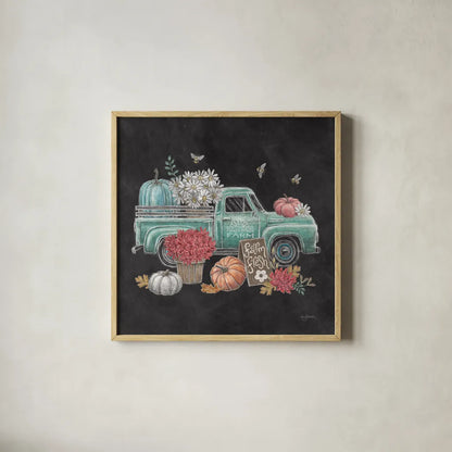 Late Summer Harvest II by Mary Urban. Shown in a natural wood glass frame for a timeless modern aesthetic. Available as an archival giclee rolled canvas, fine art paper, or poster print. SKU 81204a.