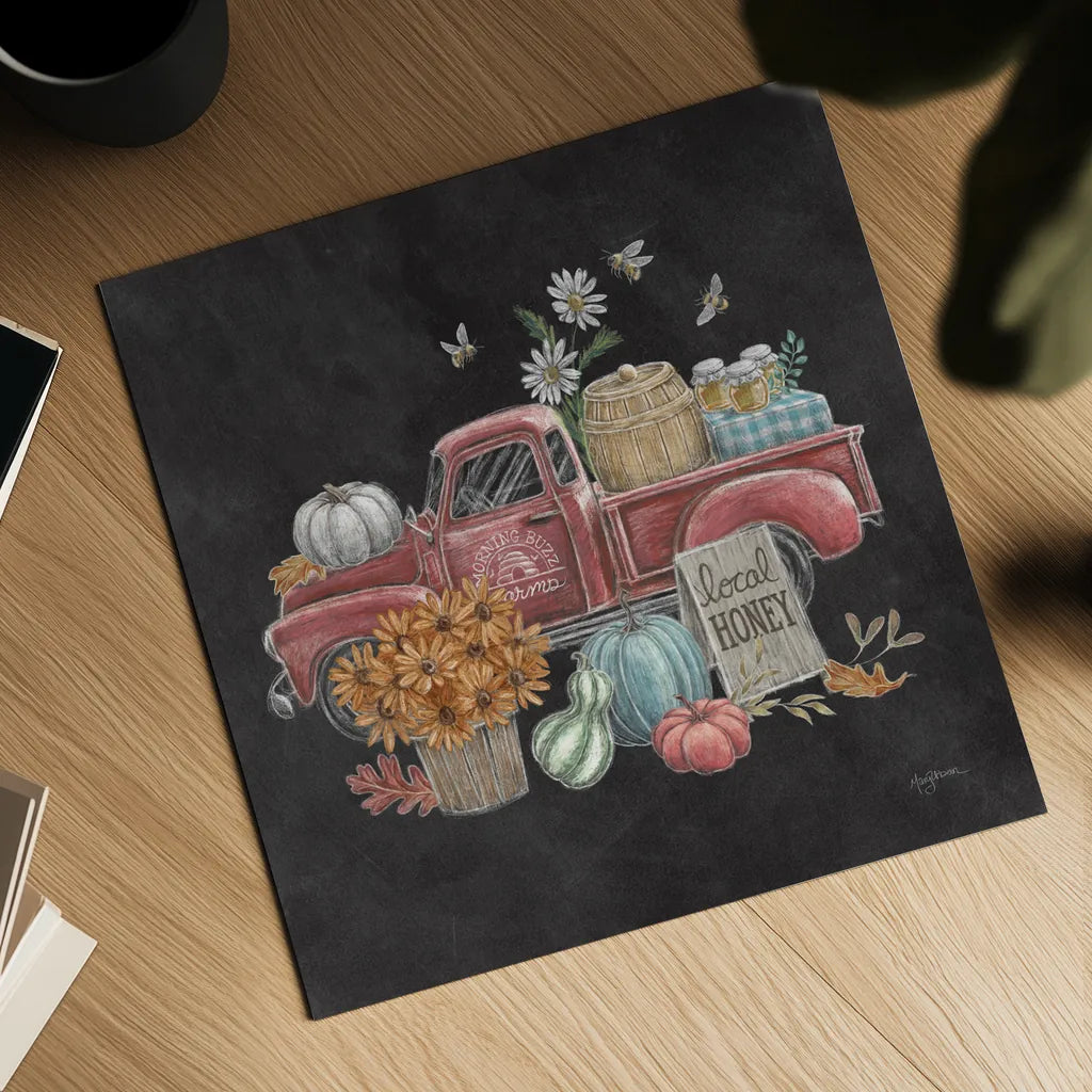 Late Summer Harvest III by Mary Urban. Shown as a detailed flat fine art print, highlighting archival giclee quality. Available as an archival giclee rolled canvas, fine art paper, or poster print. SKU 81205a.