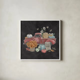 Late Summer Harvest III by Mary Urban. Shown in a crisp white glass frame for a clean and minimalist style. Available as an archival giclee rolled canvas, fine art paper, or poster print. SKU 81205a.