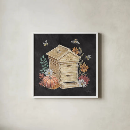 Late Summer Harvest IV by Mary Urban. Shown in a crisp white glass frame for a clean and minimalist style. Available as an archival giclee rolled canvas, fine art paper, or poster print. SKU 81206a.