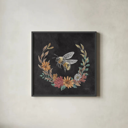 Late Summer Harvest IX by Mary Urban. Shown in a sleek black glass frame for a contemporary gallery look. Available as an archival giclee rolled canvas, fine art paper, or poster print. SKU 81211a.