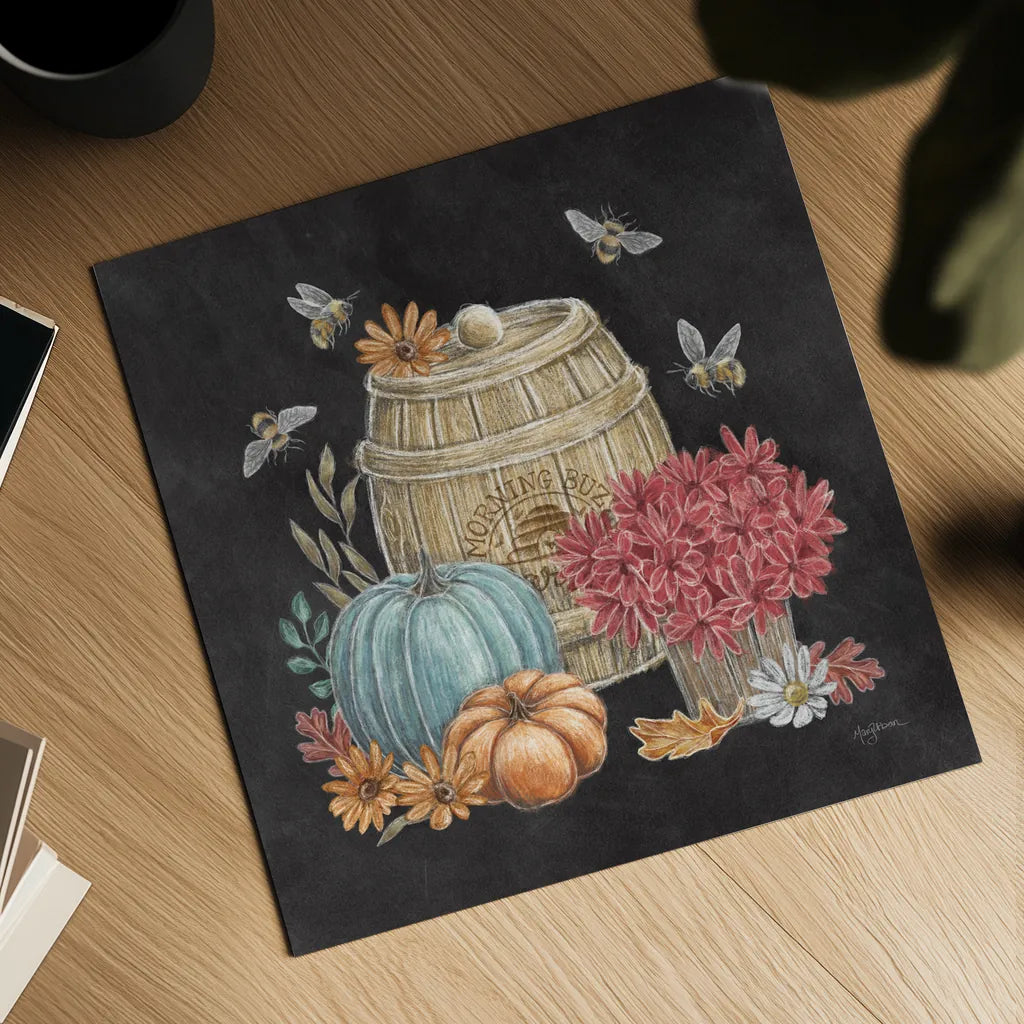 Late Summer Harvest V by Mary Urban. Shown as a detailed flat fine art print, highlighting archival giclee quality. Available as an archival giclee rolled canvas, fine art paper, or poster print. SKU 81207a.