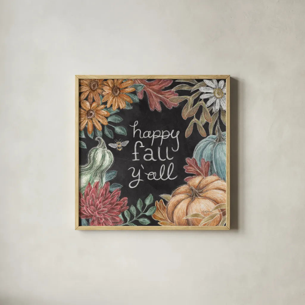 Late Summer Harvest VI by Mary Urban. Shown in a natural wood glass frame for a timeless modern aesthetic. Available as an archival giclee rolled canvas, fine art paper, or poster print. SKU 81208a.