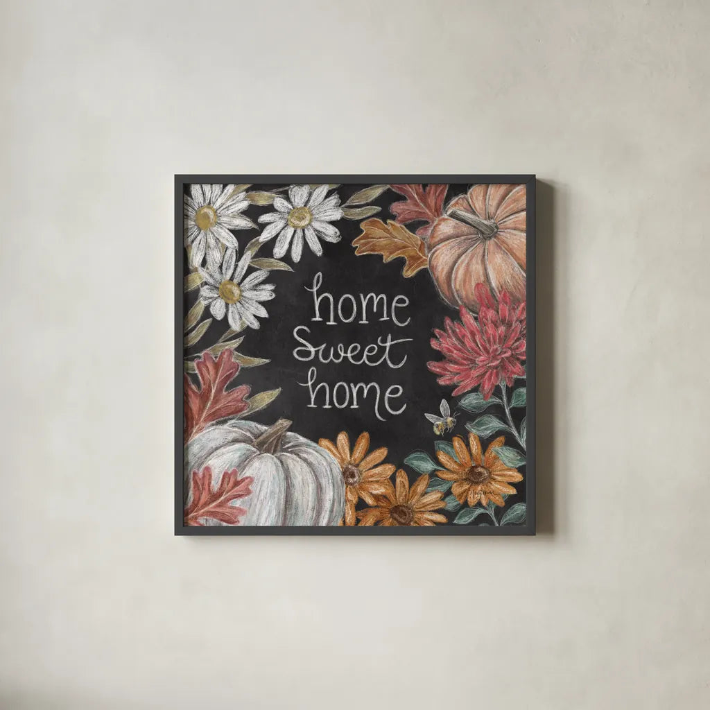 Late Summer Harvest VII by Mary Urban. Shown in a sleek black glass frame for a contemporary gallery look. Available as an archival giclee rolled canvas, fine art paper, or poster print. SKU 81209a.