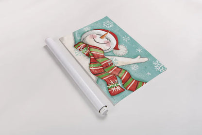 Let it Snow I by Mary Urban. shown as a rolled paper print. Available as archival giclee rolled canvas, fine art paper, or poster print. SKU 45307i.