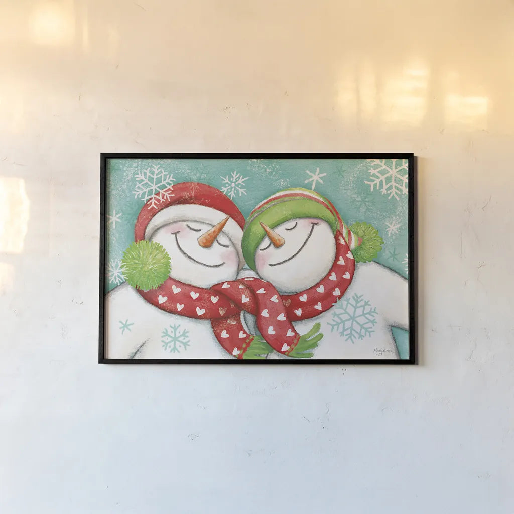 Let it Snow II by Mary Urban. shown as a paper print in a black flame. Available as a archival giclee rolled canvas, fine art paper, or poster print. SKU 45308i.