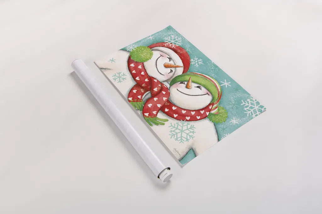 Let it Snow II Eyes Open by Mary Urban. shown as a rolled paper print. Available as archival giclee rolled canvas, fine art paper, or poster print. SKU 46160i.