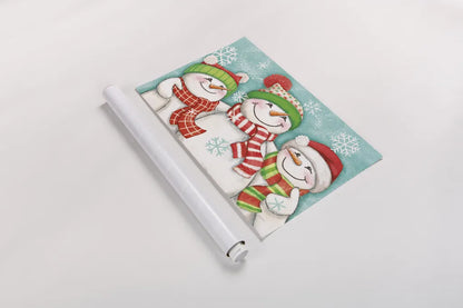 Let it Snow III Eyes Open by Mary Urban. shown as a rolled paper print. Available as archival giclee rolled canvas, fine art paper, or poster print. SKU 46161i.