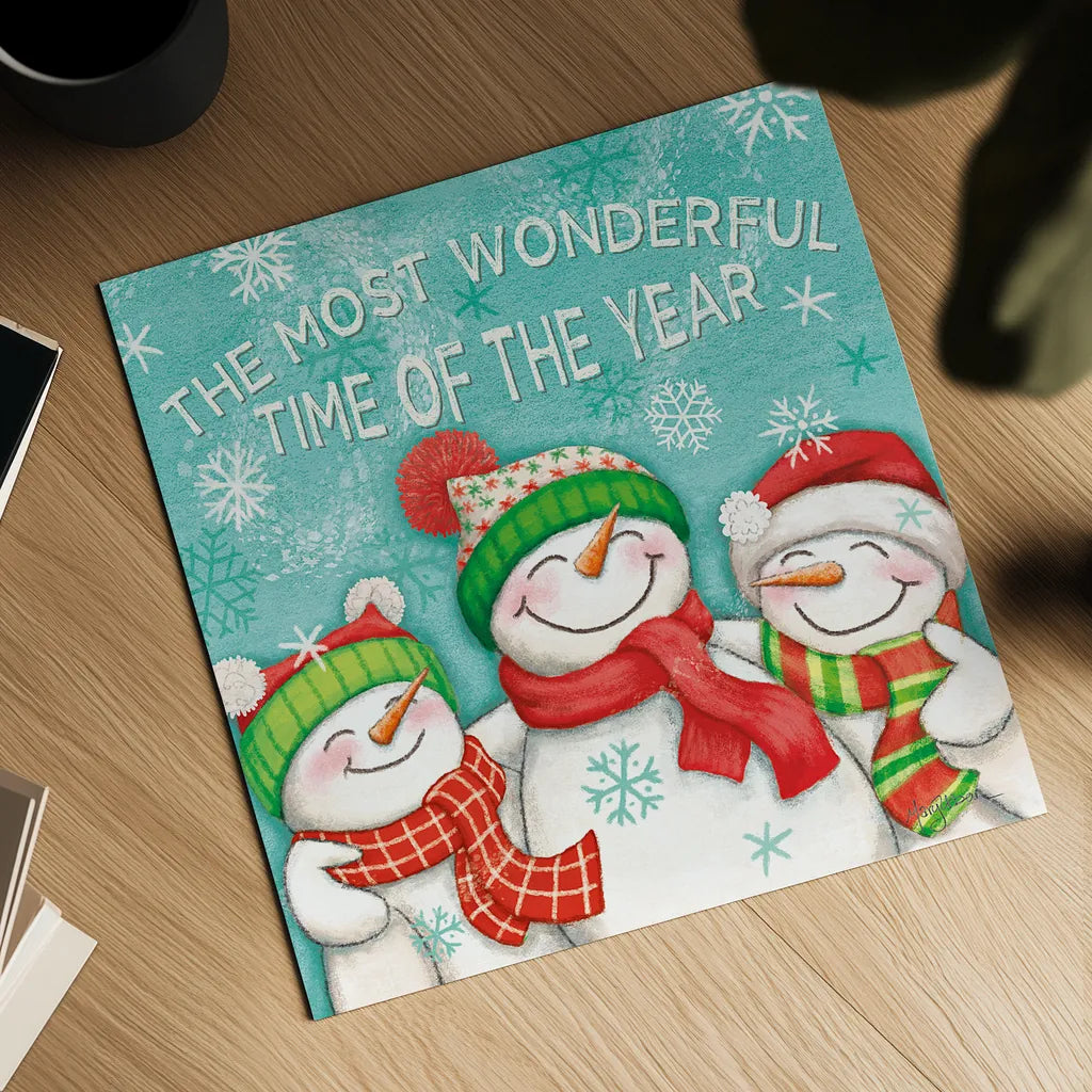 Let it Snow VII by Mary Urban. Shown as a detailed flat fine art print, highlighting archival giclee quality. Available as an archival giclee rolled canvas, fine art paper, or poster print. SKU 45313a.