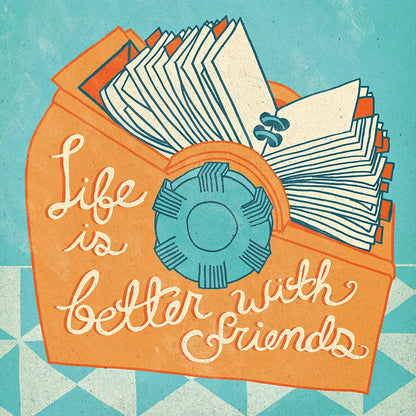 Life is Better Orange by Mary Urban. SKU 30511a. Archival Giclee Fine art print for wall decor.