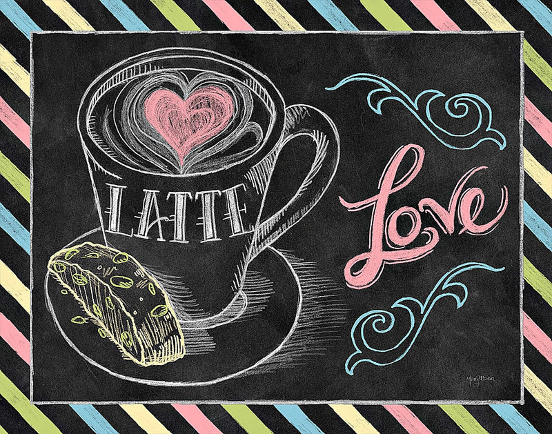 Love You a Latte Horizontal Color by Mary Urban