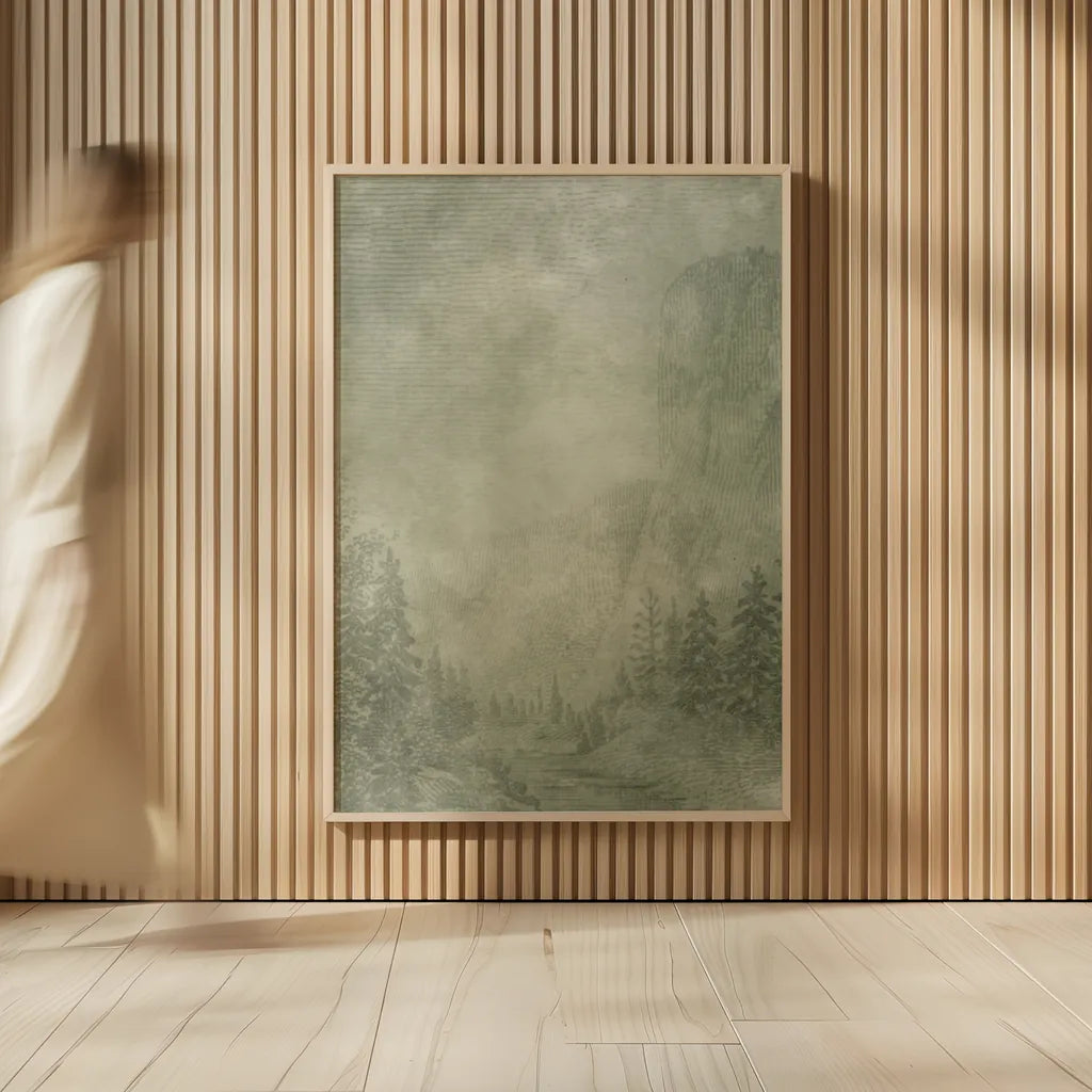 Misty Yonder I by Mary Urban. shown as over sized large wall art. Available as an archival giclee rolled canvas, fine art paper, or poster print. SKU 85245h.