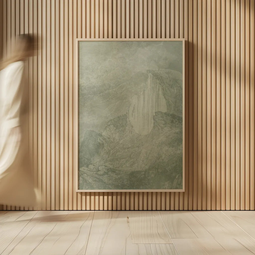 Misty Yonder II by Mary Urban. shown as over sized large wall art. Available as an archival giclee rolled canvas, fine art paper, or poster print. SKU 85246h.