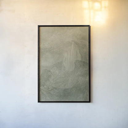 Misty Yonder II by Mary Urban. shown as a paper print in a black flame. Available as a archival giclee rolled canvas, fine art paper, or poster print. SKU 85246h.