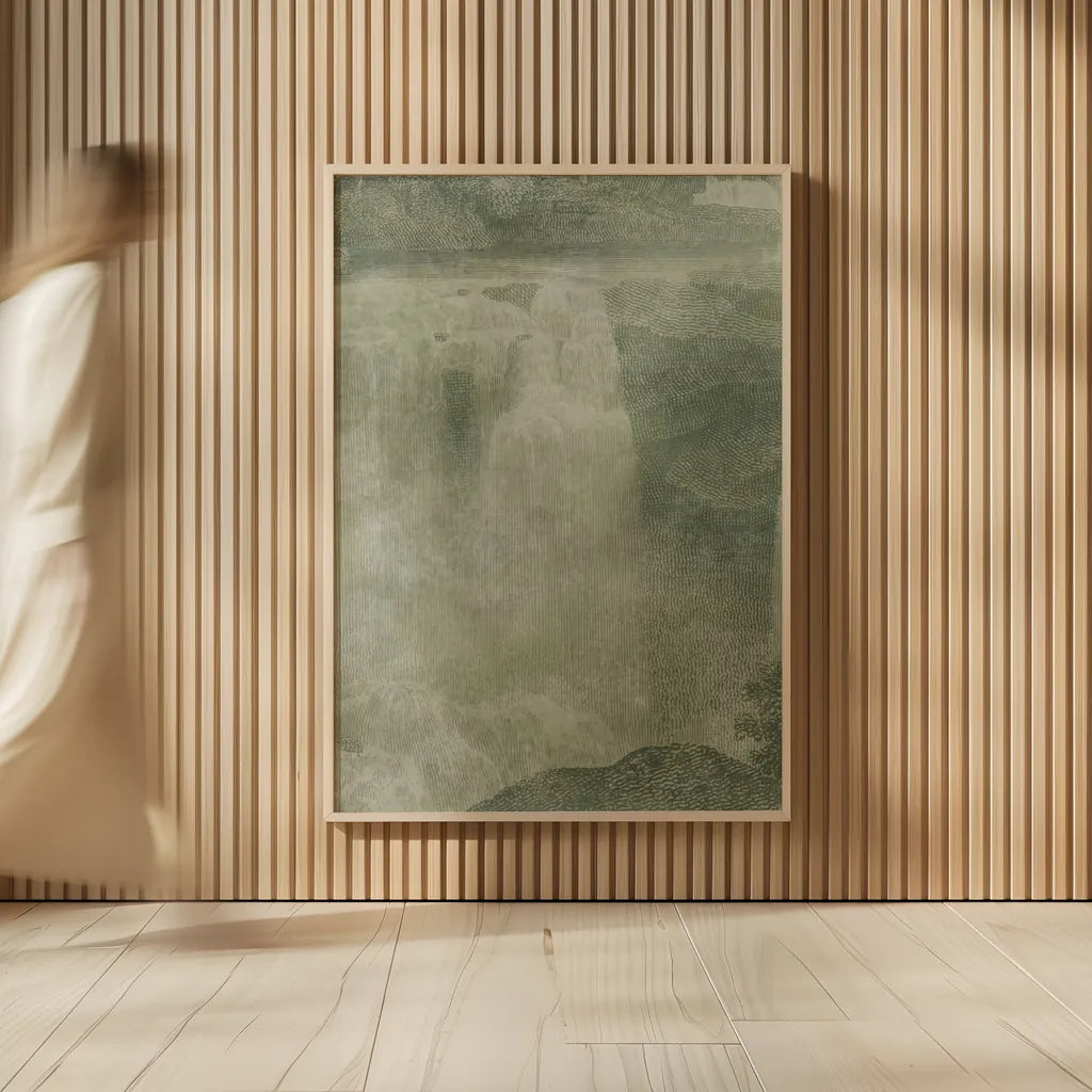 Misty Yonder III by Mary Urban. shown as over sized large wall art. Available as an archival giclee rolled canvas, fine art paper, or poster print. SKU 85247h.