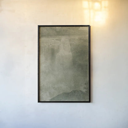 Misty Yonder III by Mary Urban. shown as a paper print in a black flame. Available as a archival giclee rolled canvas, fine art paper, or poster print. SKU 85247h.