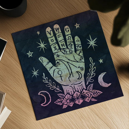 Mystical Halloween Jewel I by Mary Urban. Shown as a detailed flat fine art print, highlighting archival giclee quality. Available as an archival giclee rolled canvas, fine art paper, or poster print. SKU 42006a.