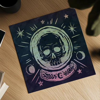 Mystical Halloween Jewel III by Mary Urban. Shown as a detailed flat fine art print, highlighting archival giclee quality. Available as an archival giclee rolled canvas, fine art paper, or poster print. SKU 42008a.