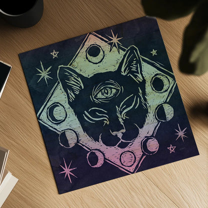 Mystical Halloween Jewel IV by Mary Urban. Shown as a detailed flat fine art print, highlighting archival giclee quality. Available as an archival giclee rolled canvas, fine art paper, or poster print. SKU 42009a.