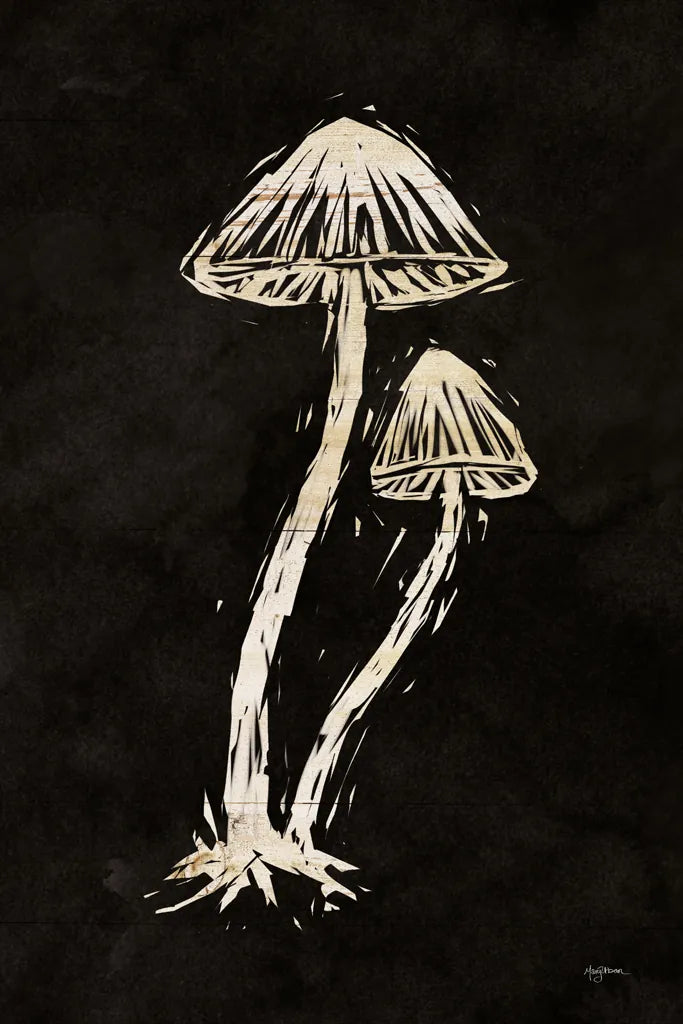 Mystical Halloween Mushrooms II by Mary Urban. SKU 90047h. Archival Giclee Fine art print for wall decor.