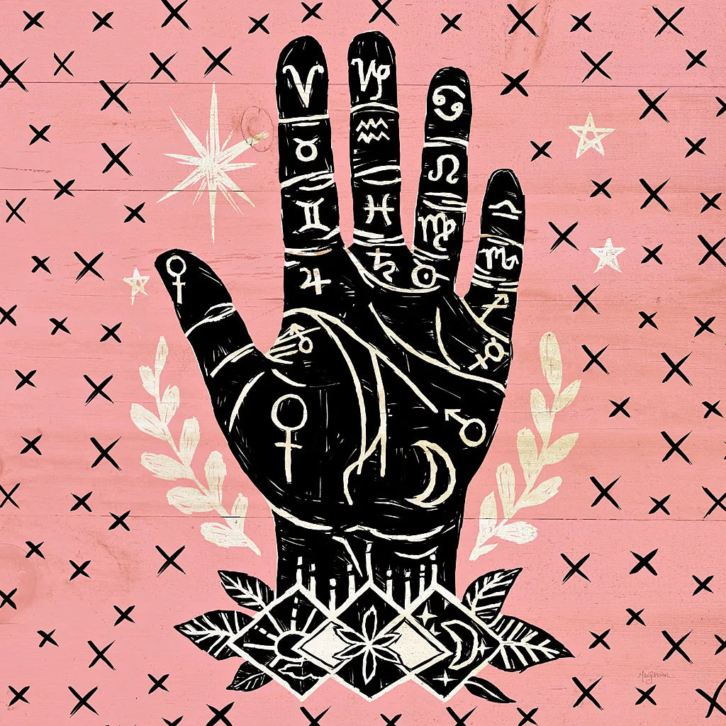 Mystical Halloween Pink I by Mary Urban. SKU 42010a. Archival Giclee Fine art print for wall decor.