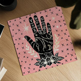 Mystical Halloween Pink I by Mary Urban. Shown as a detailed flat fine art print, highlighting archival giclee quality. Available as an archival giclee rolled canvas, fine art paper, or poster print. SKU 42010a.