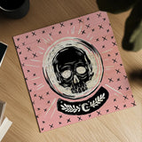 Mystical Halloween Pink III by Mary Urban. Shown as a detailed flat fine art print, highlighting archival giclee quality. Available as an archival giclee rolled canvas, fine art paper, or poster print. SKU 42012a.