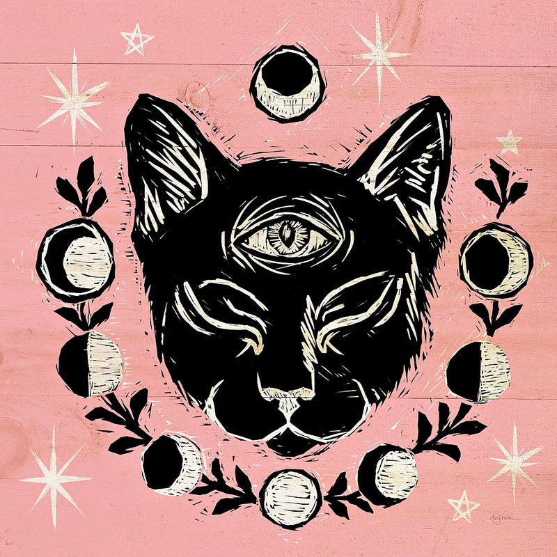 Mystical Halloween Pink IV by Mary Urban. SKU 42013a. Archival Giclee Fine art print for wall decor.