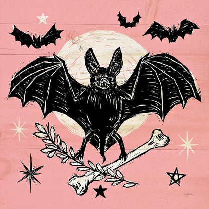 Mystical Halloween Pink VI by Mary Urban. SKU 48094a. Archival Giclee Fine art print for wall decor.