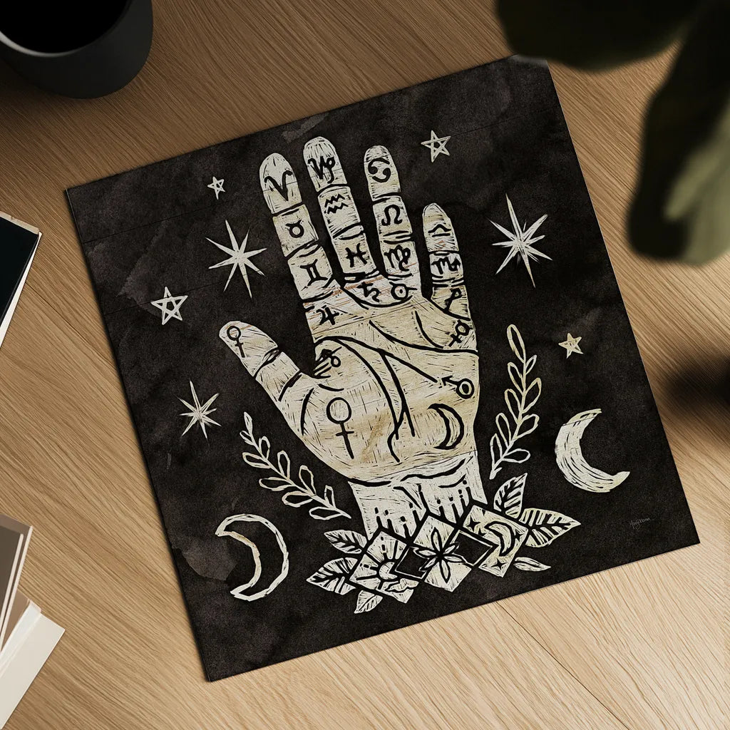 Mystical Halloween Wood I by Mary Urban. Shown as a detailed flat fine art print, highlighting archival giclee quality. Available as an archival giclee rolled canvas, fine art paper, or poster print. SKU 42014a.