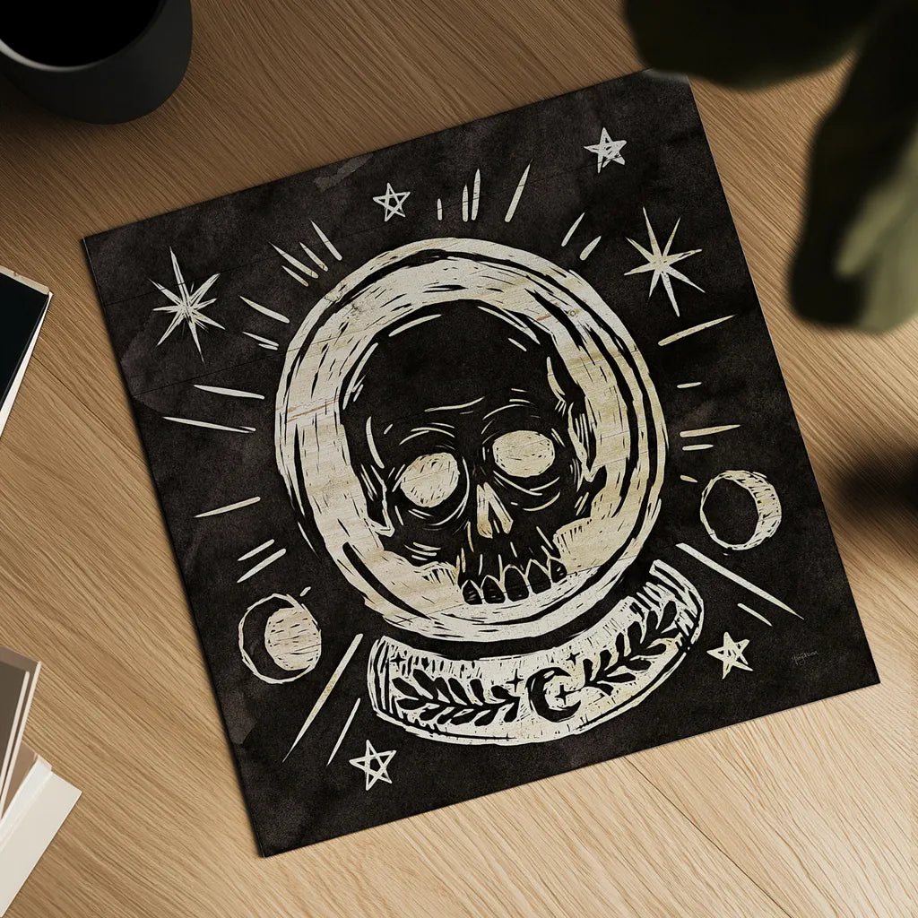 Mystical Halloween Wood III by Mary Urban. Shown as a detailed flat fine art print, highlighting archival giclee quality. Available as an archival giclee rolled canvas, fine art paper, or poster print. SKU 42016a.