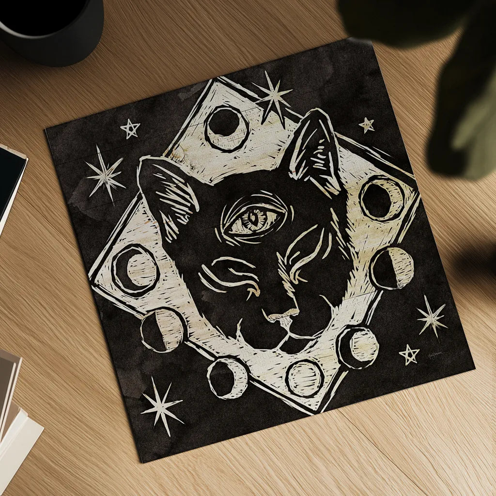 Mystical Halloween Wood IV by Mary Urban. Shown as a detailed flat fine art print, highlighting archival giclee quality. Available as an archival giclee rolled canvas, fine art paper, or poster print. SKU 42017a.