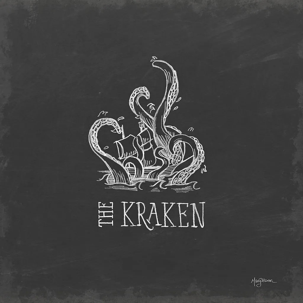 Mythical Map II by Mary Urban. SKU 30733a. Archival Giclee Fine art print for wall decor.