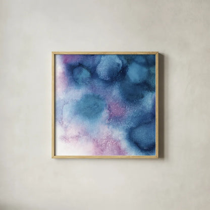 Nebula II Crop by Mary Urban. Shown in a natural wood glass frame for a timeless modern aesthetic. Available as an archival giclee rolled canvas, fine art paper, or poster print. SKU 35922a.