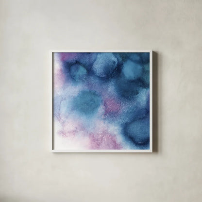 Nebula II Crop by Mary Urban. Shown in a crisp white glass frame for a clean and minimalist style. Available as an archival giclee rolled canvas, fine art paper, or poster print. SKU 35922a.