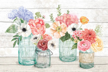 Pastel Flower Market I by Mary Urban. SKU 54116i. Archival Giclee Fine art print for wall decor.