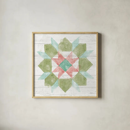 Pastel Flower Market IX by Mary Urban. Shown in a natural wood glass frame for a timeless modern aesthetic. Available as an archival giclee rolled canvas, fine art paper, or poster print. SKU 54124a.