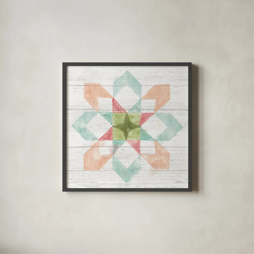 Pastel Flower Market VIII by Mary Urban. Shown in a sleek black glass frame for a contemporary gallery look. Available as an archival giclee rolled canvas, fine art paper, or poster print. SKU 54123a.