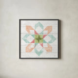 Pastel Flower Market VIII by Mary Urban. Shown in a sleek black glass frame for a contemporary gallery look. Available as an archival giclee rolled canvas, fine art paper, or poster print. SKU 54123a.