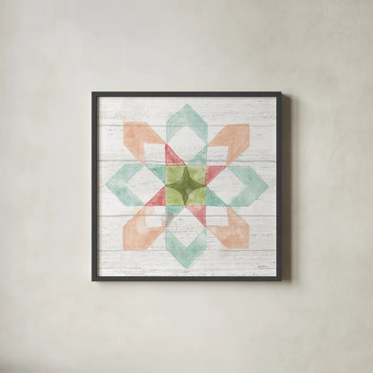 Pastel Flower Market VIII by Mary Urban. Shown in a sleek black glass frame for a contemporary gallery look. Available as an archival giclee rolled canvas, fine art paper, or poster print. SKU 54123a.