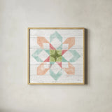 Pastel Flower Market VIII by Mary Urban. Shown in a natural wood glass frame for a timeless modern aesthetic. Available as an archival giclee rolled canvas, fine art paper, or poster print. SKU 54123a.