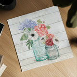 Pastel Flower Market XII by Mary Urban. Shown as a detailed flat fine art print, highlighting archival giclee quality. Available as an archival giclee rolled canvas, fine art paper, or poster print. SKU 55294a.
