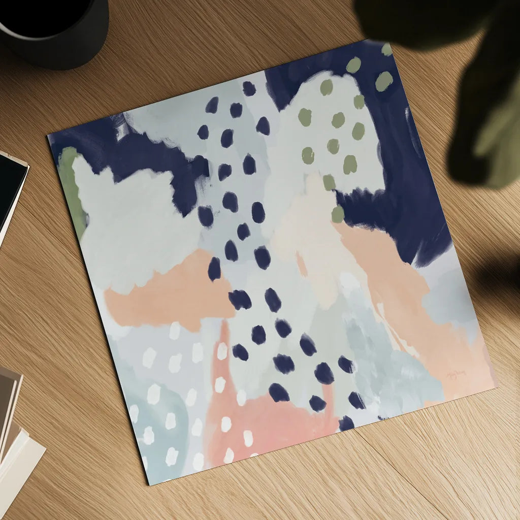 Pastel Life I Crop by Mary Urban. Shown as a detailed flat fine art print, highlighting archival giclee quality. Available as an archival giclee rolled canvas, fine art paper, or poster print. SKU 48099a.