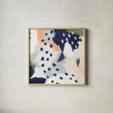 Pastel Life II Crop by Mary Urban. Shown in a natural wood glass frame for a timeless modern aesthetic. Available as an archival giclee rolled canvas, fine art paper, or poster print. SKU 48100a.