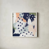 Pastel Life II Crop by Mary Urban. Shown in a crisp white glass frame for a clean and minimalist style. Available as an archival giclee rolled canvas, fine art paper, or poster print. SKU 48100a.